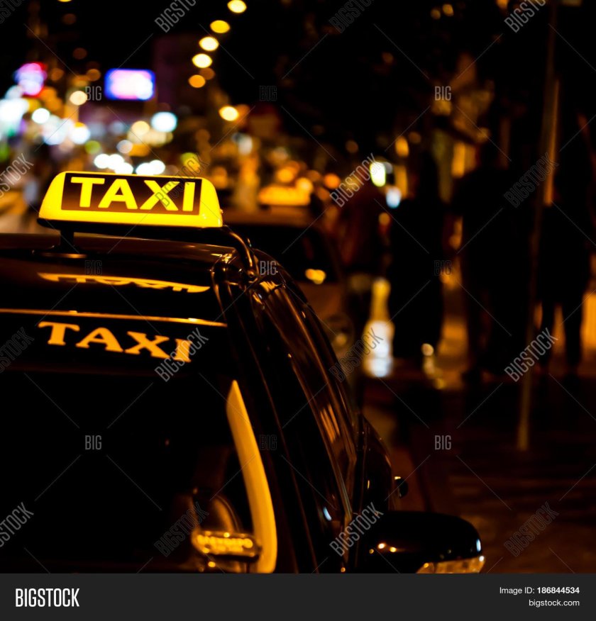 Такси на крыше