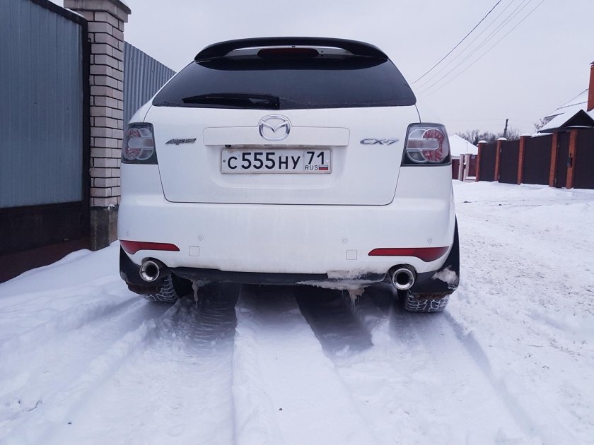 Насадки на глушитель Мазда СХ 7