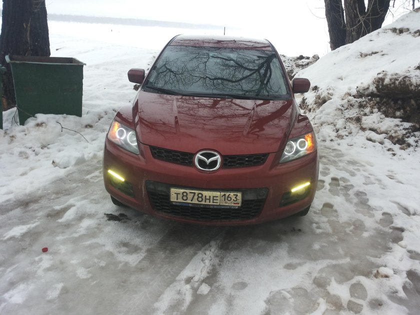 Мазда CX 7 ангельские глазки