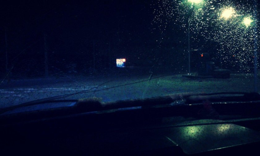 ВАЗ 2109 зимой ночью