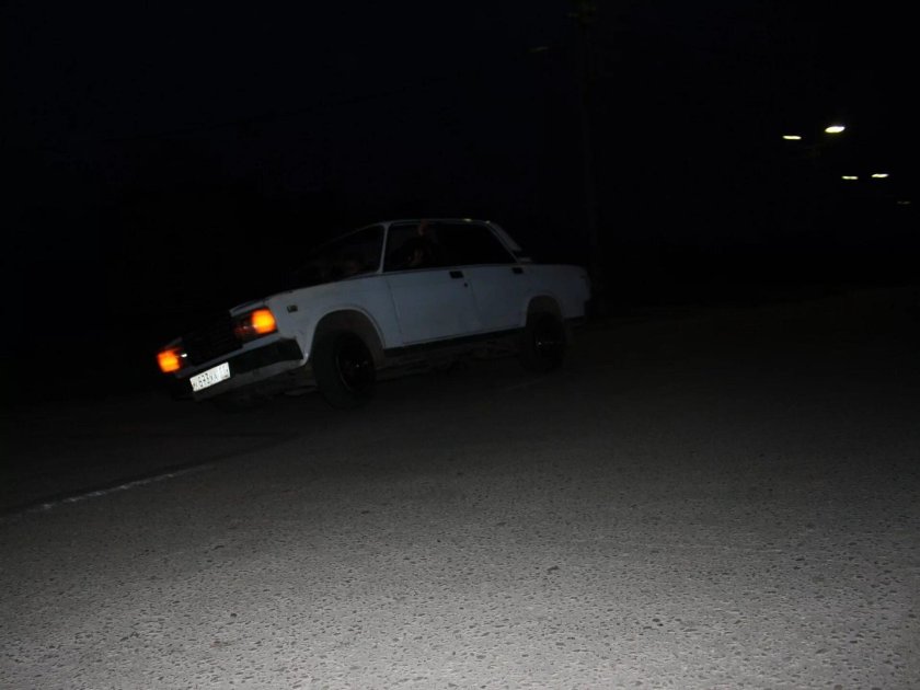 ВАЗ 2107 ночью