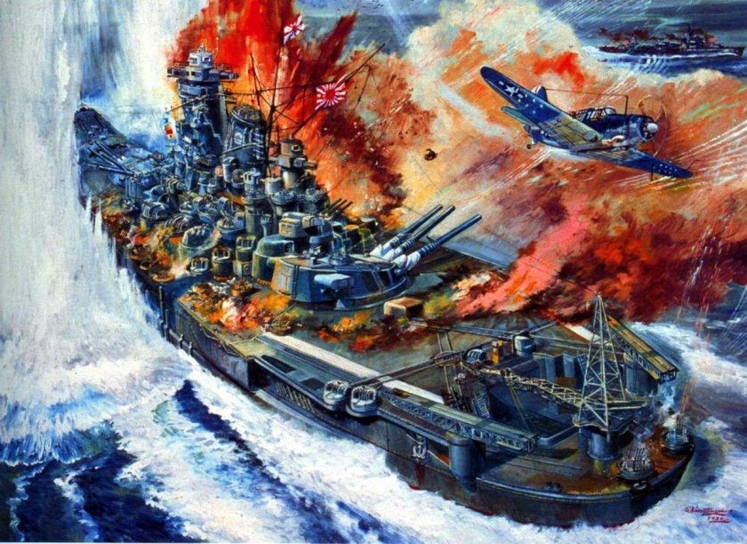 Гибель линкора Ямато