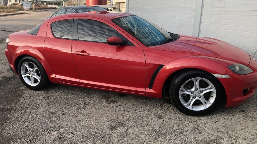 Мазда rx8 красная