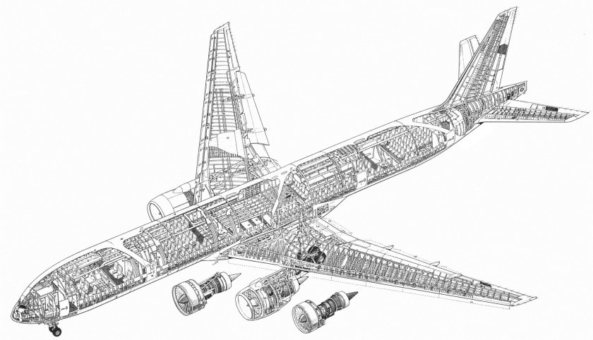 Строение самолета Боинг 777