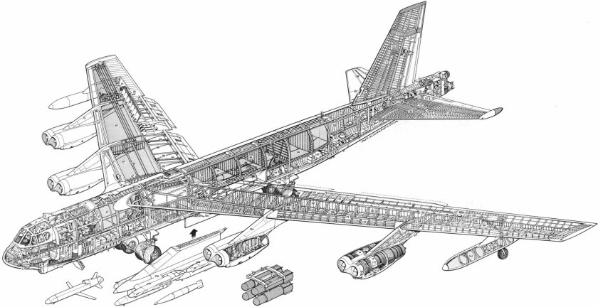 Boeing b-52 Stratofortress чертеж