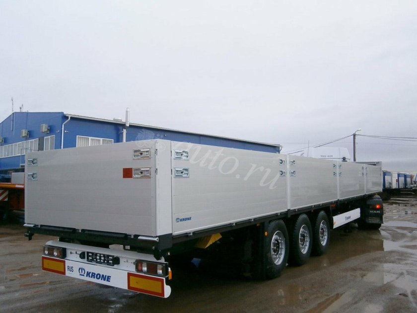 Krone SD 2008 полуприцеп с бортовой платформой