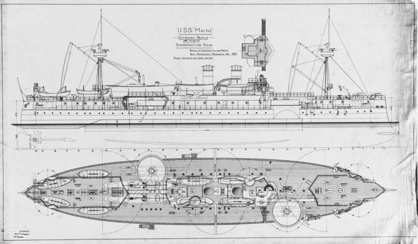 Броненосный крейсер Инфанта Мария Тереза чертежи