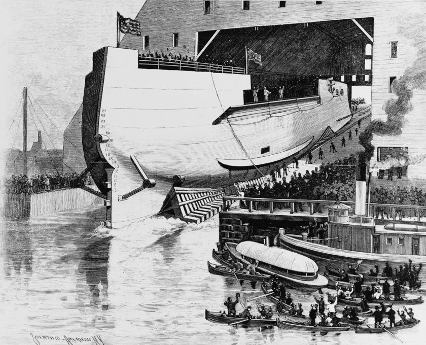 Линкор бисмарк спуск на воду