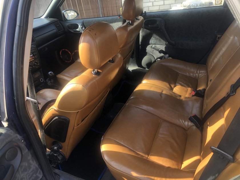 Опель Вектра б кожаный салон
