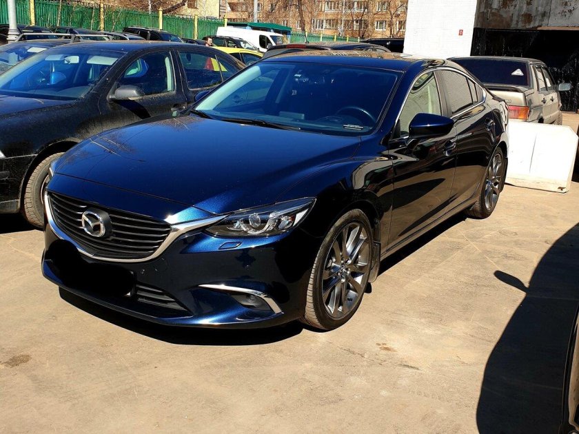 Мазда 6 2017 синяя