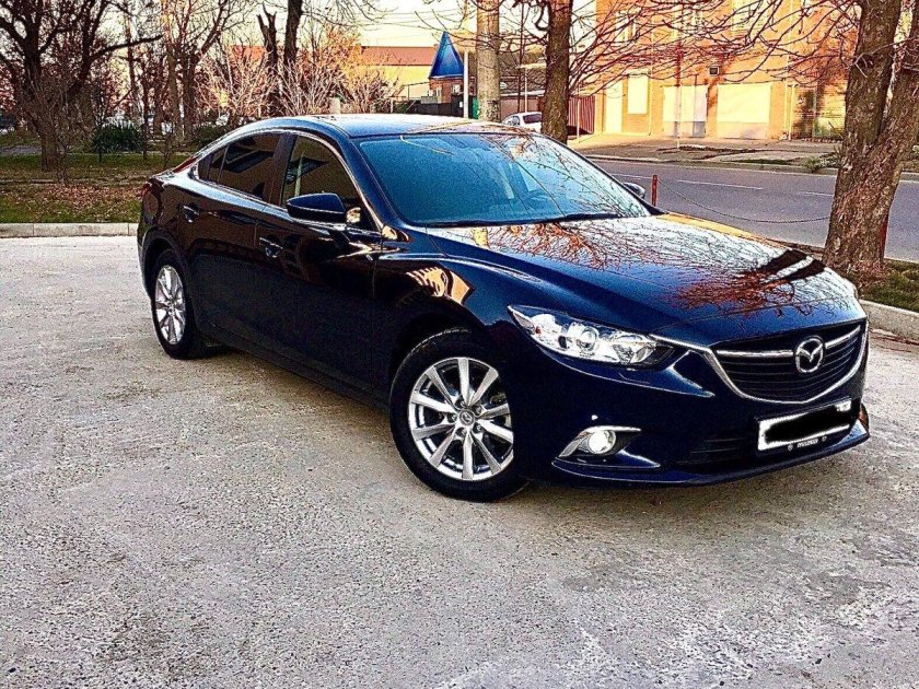 Мазда 6 синяя