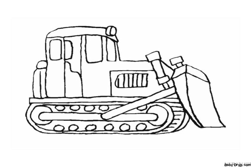 Дт75 бульдозер раскраска
