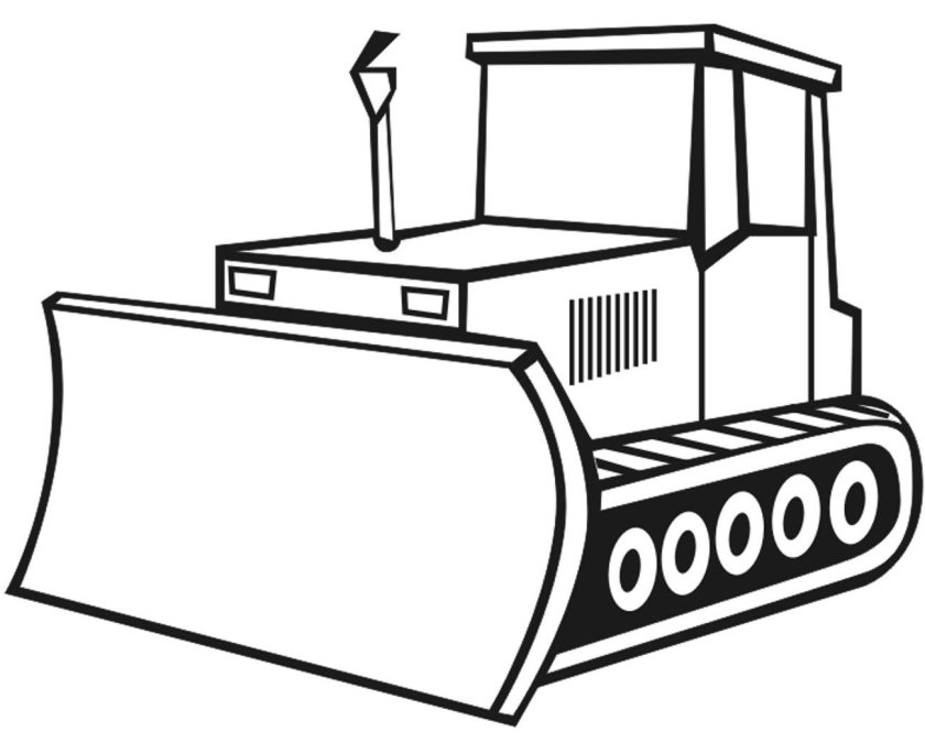 Раскраска трактор ДТ 75