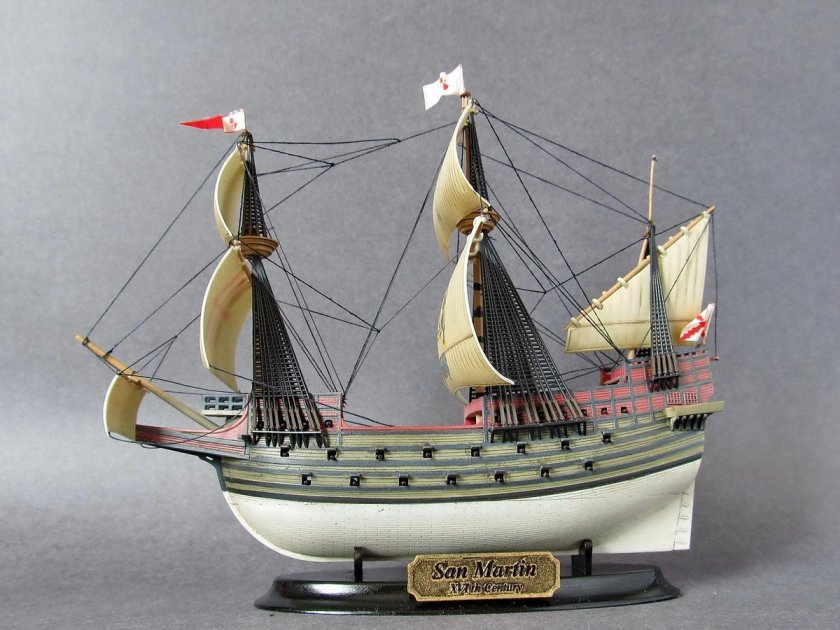 Флагман непобедимой Армады Галеон "Сан-Мартин" модель