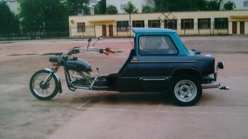 Трайк с двигателем ЗАЗ 968