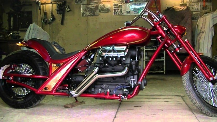 Мото кастом с двигателем ЗАЗ