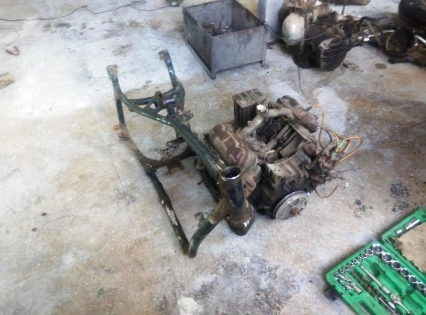 Днепр с мотором ЗАЗ