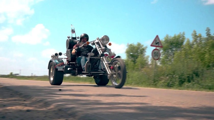 Трайк с двигателем ЗАЗ 968