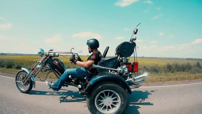 Трайк с двигателем ЗАЗ 968