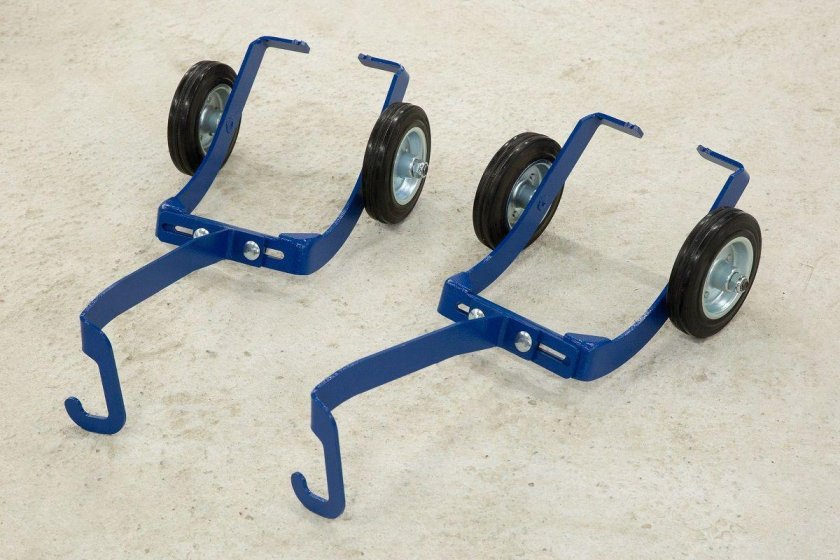 Подкатные колеса для снегохода ривал