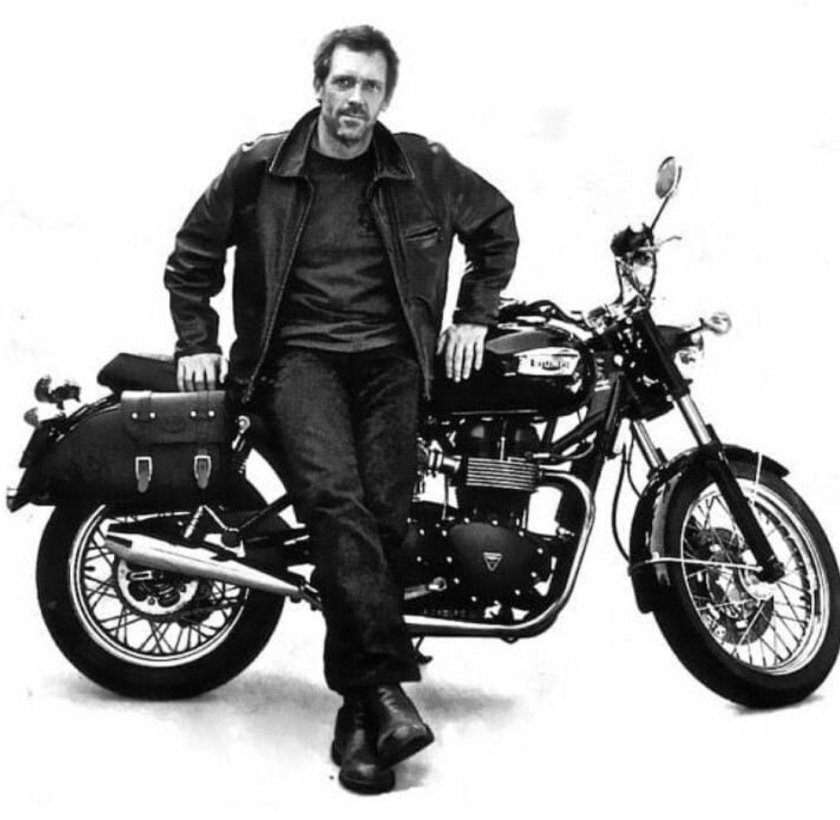 Доктор Хаус на мотоцикле