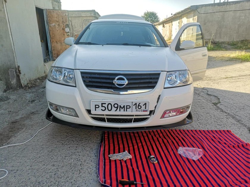 Сплиттер на Nissan Almera Classic