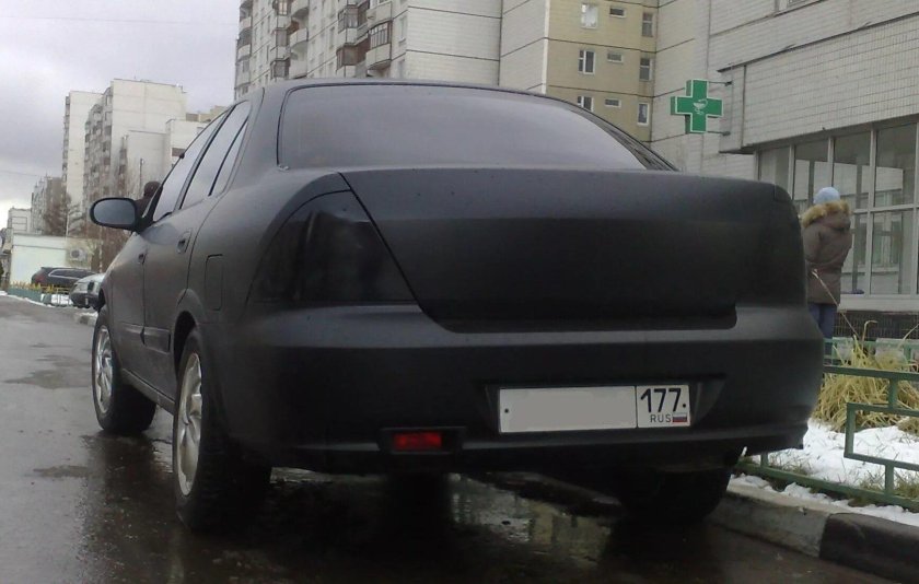 Тонировка фар Nissan Almera Classic