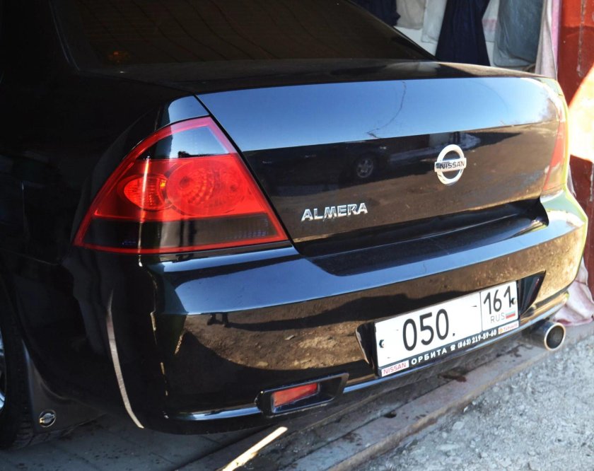 Тонировка фар Nissan Almera Classic