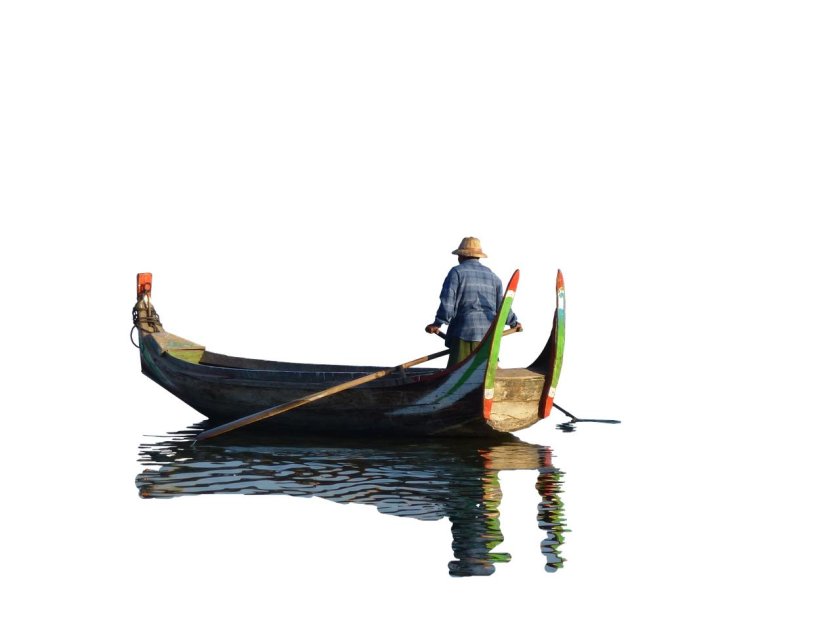Рыбак в лодке