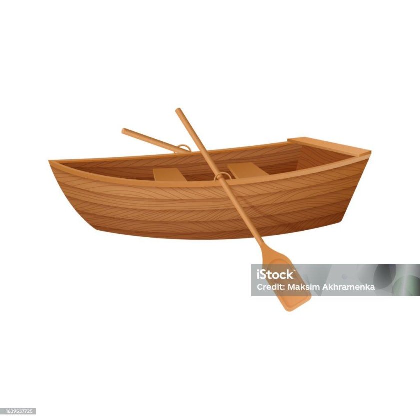 Лодка с веслами