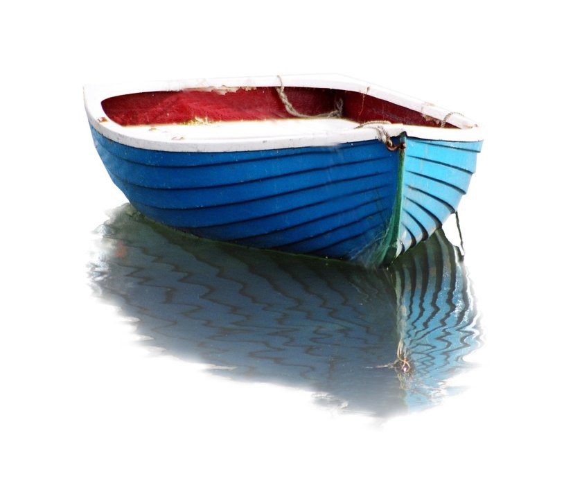 Лодка на прозрачном фоне