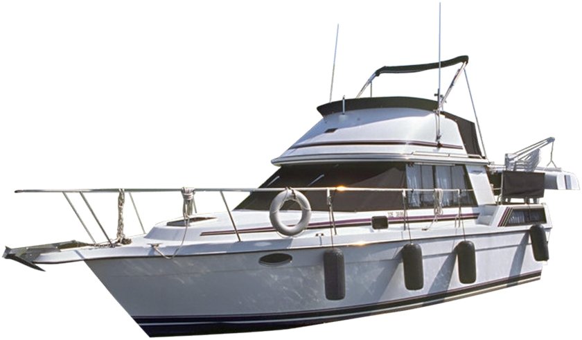 Яхта на белом фоне