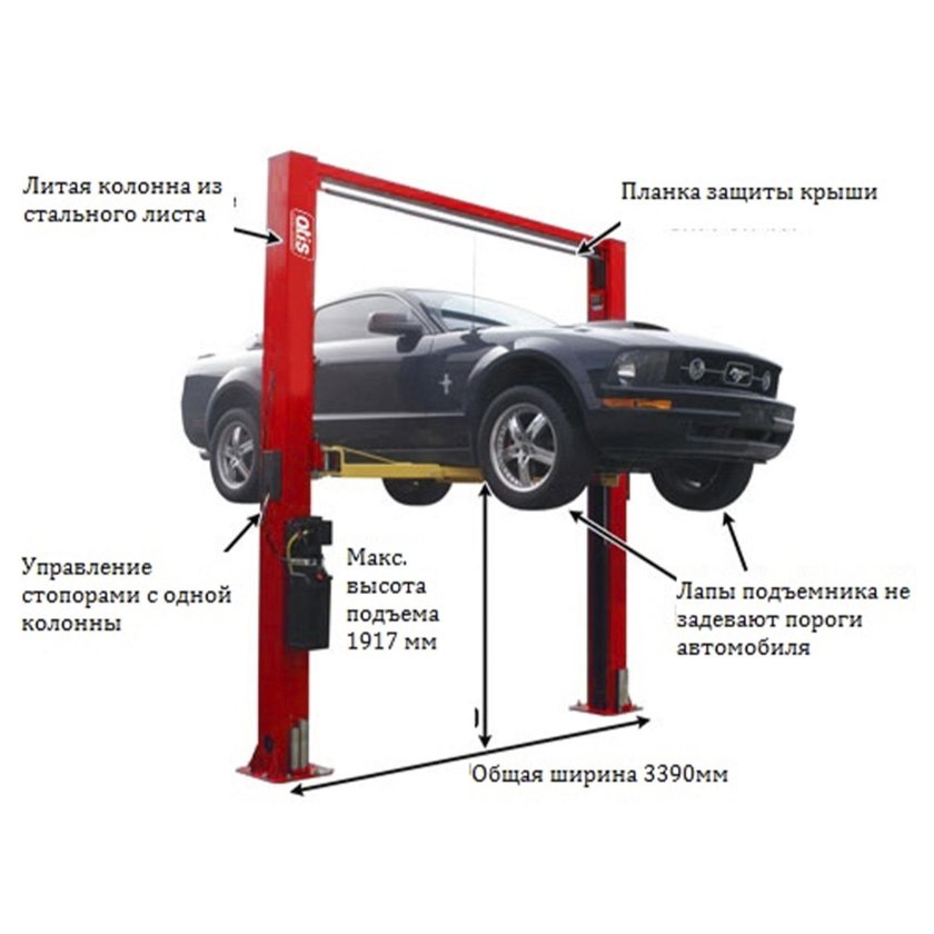 Подъемник двухстоечный Peak 208c