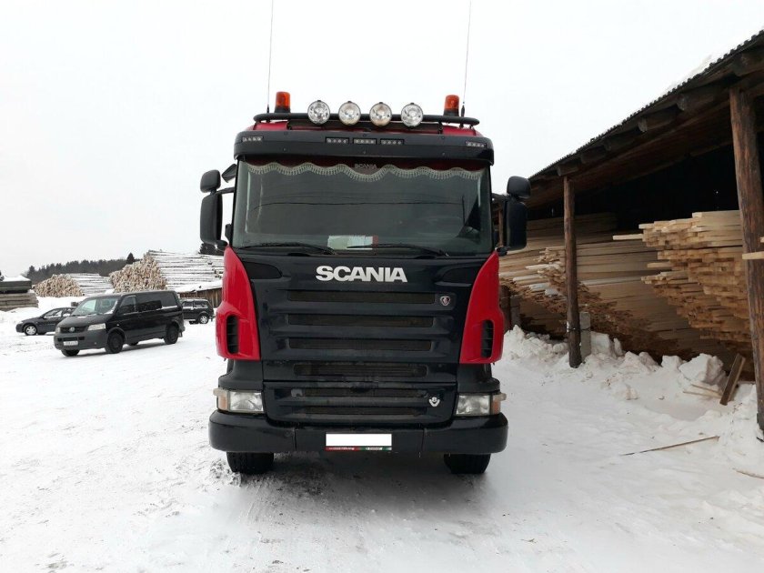 Скания р500 лесовоз