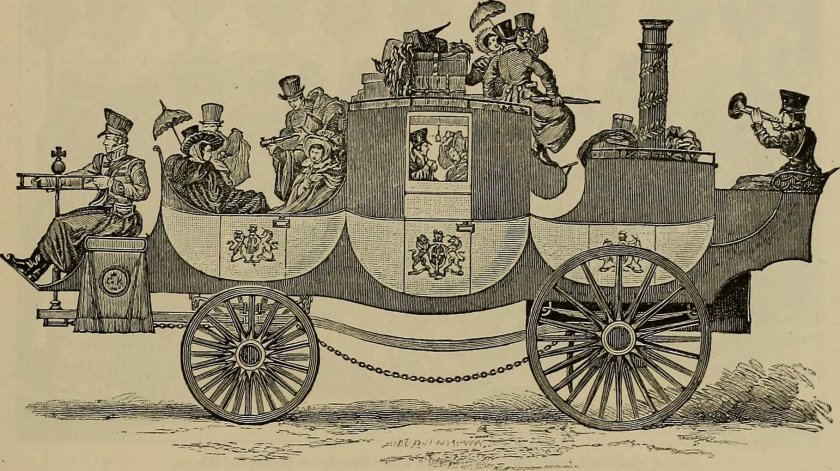 Старинный паровой Омнибус