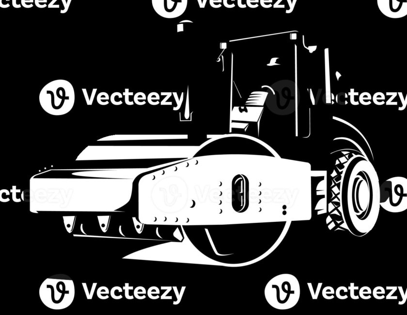 Дорожный каток вектор