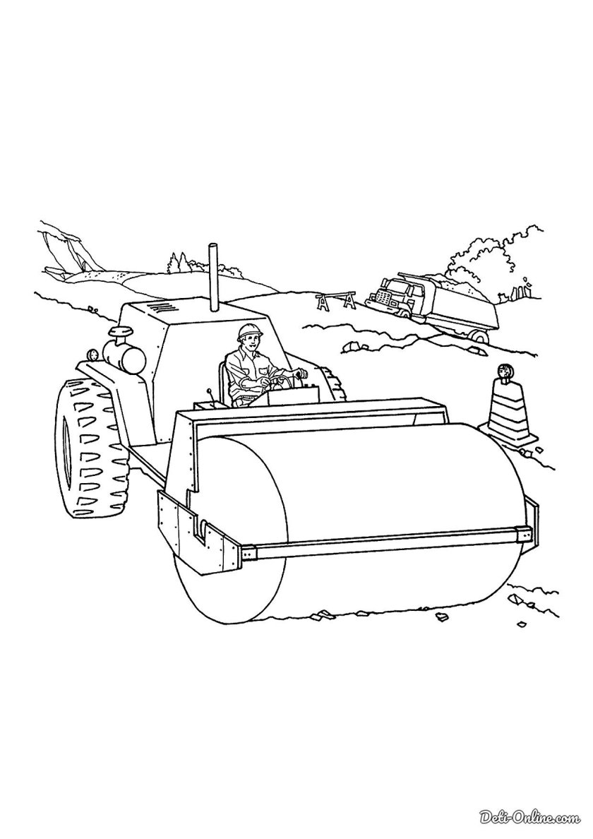 Каток раскраска