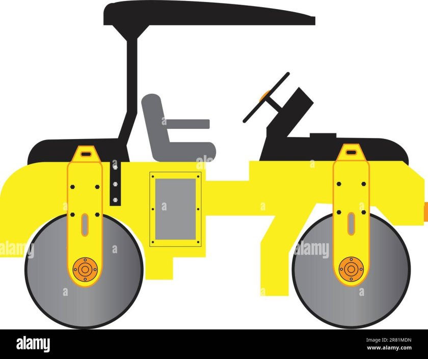 Каток асфальтовый сбоку