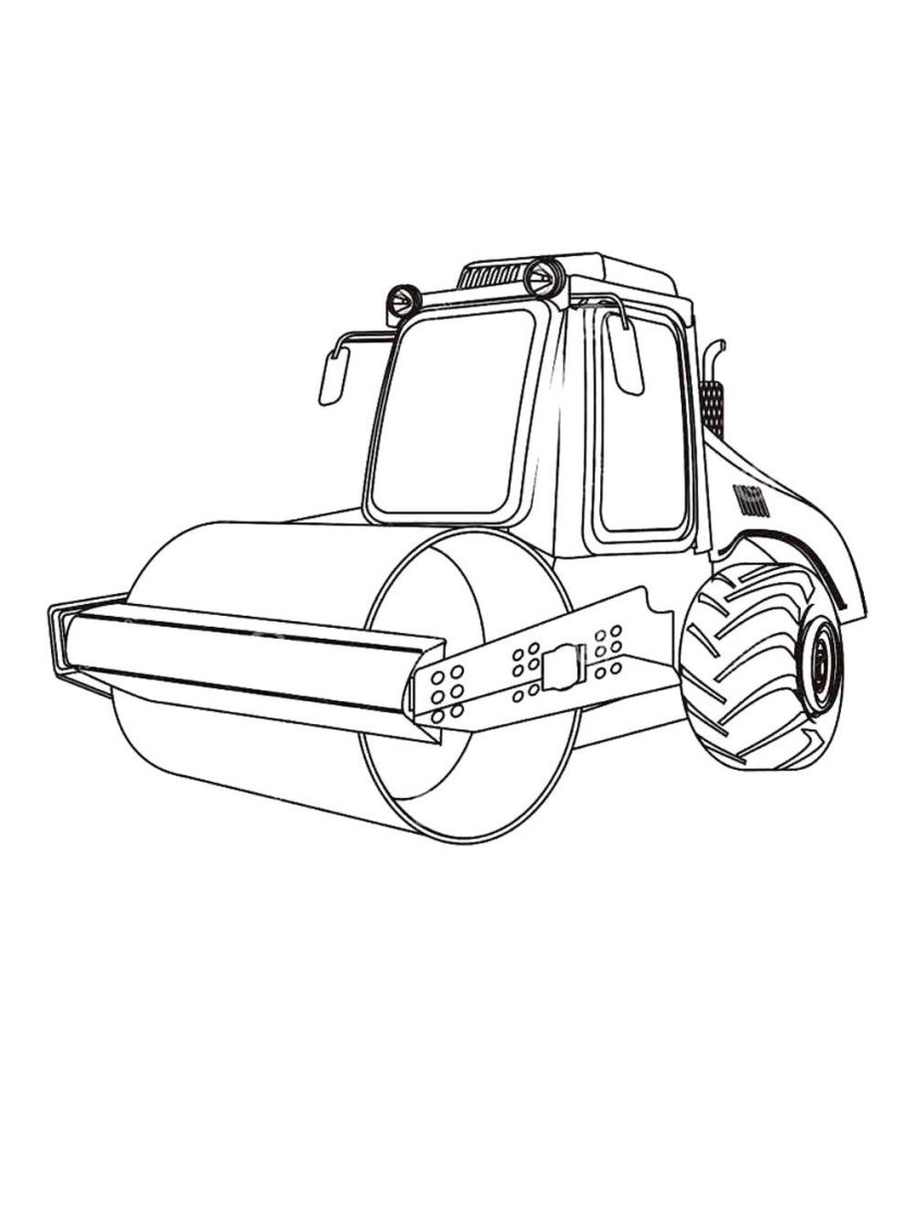 Раскраска каток машина