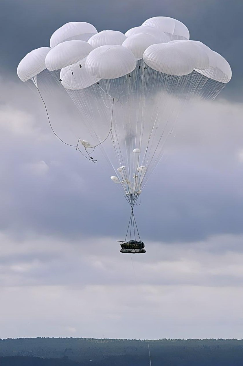 Десантирование БМД Парашютная система