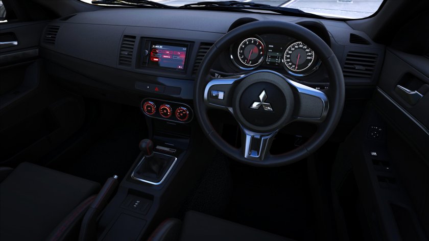 Mitsubishi EVO 10 салон