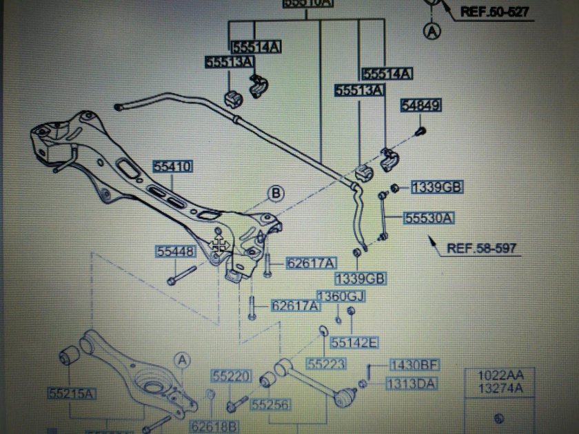Сайлентблоки задней подвески Kia Ceed SW 2010