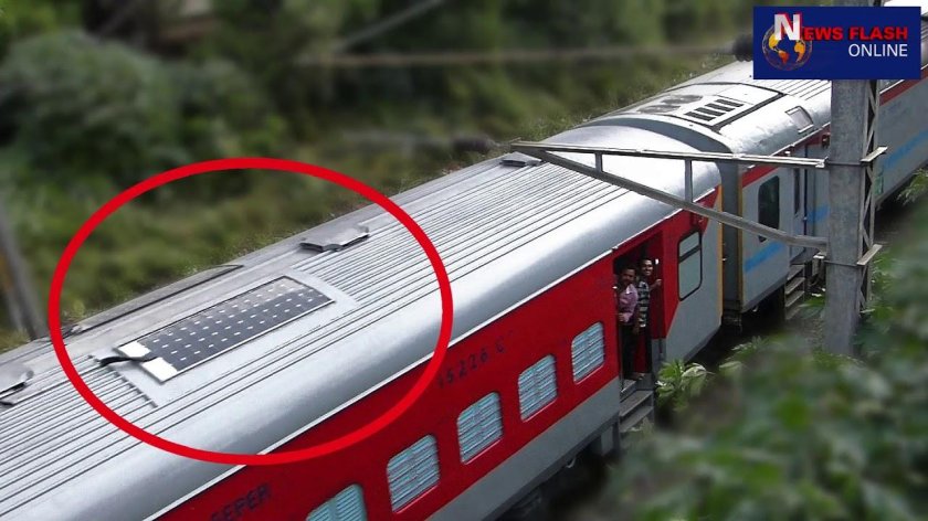 Поезд на солнечных батареях