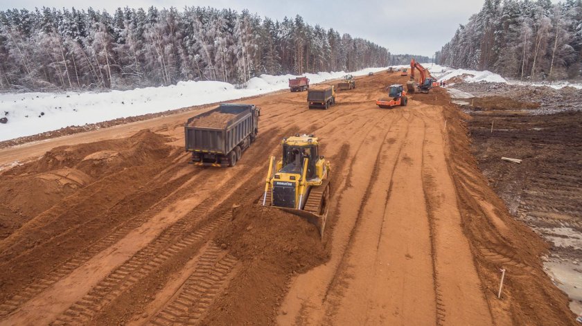 Отсыпка дорог на севере