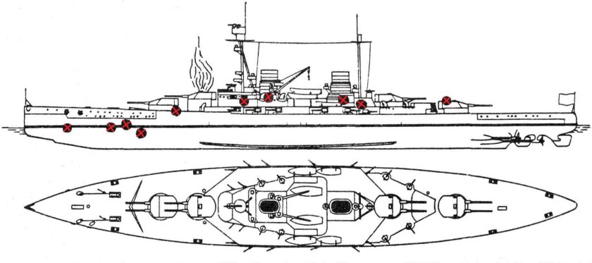 Лютцов 1916 линейный крейсер чертежи