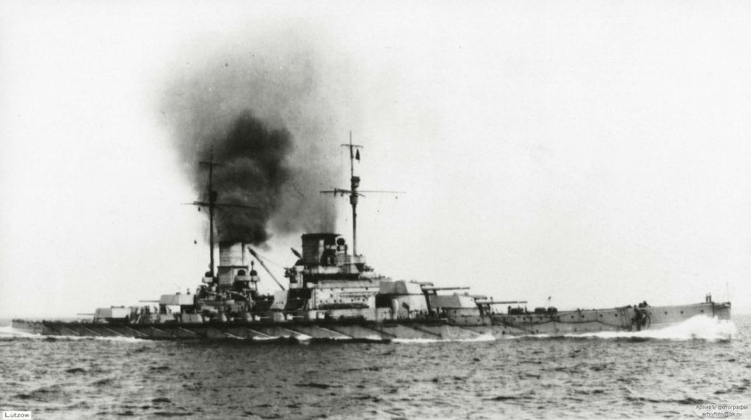 Гибель крейсера Блюхер на Дерфлингере в Ютландском сражении