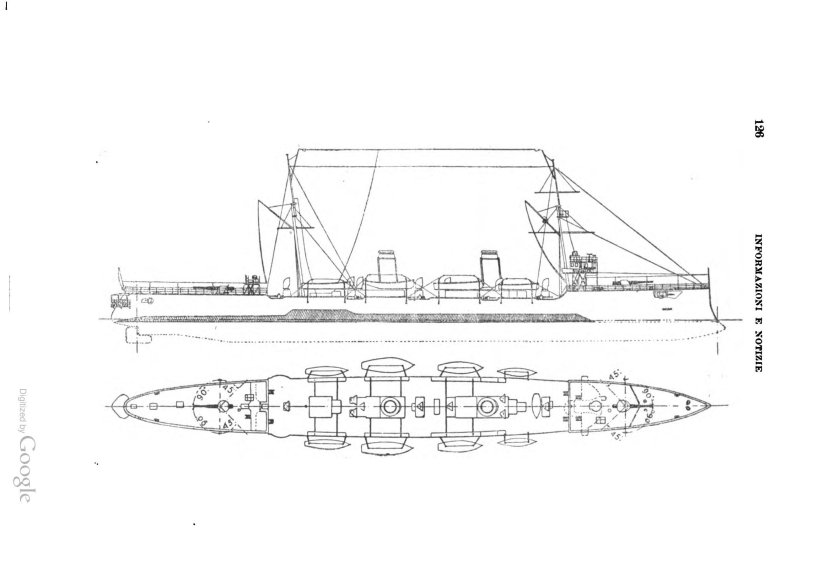 Крейсер Альмиранте Браун чертежи