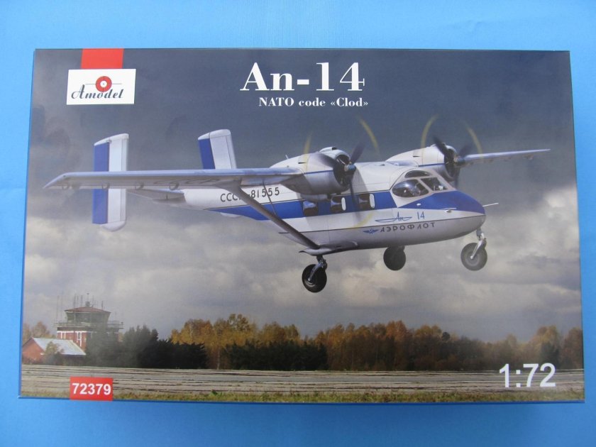 Amodel 72379 самолет Антонов-14 "пчёлка" синяя 1/72
