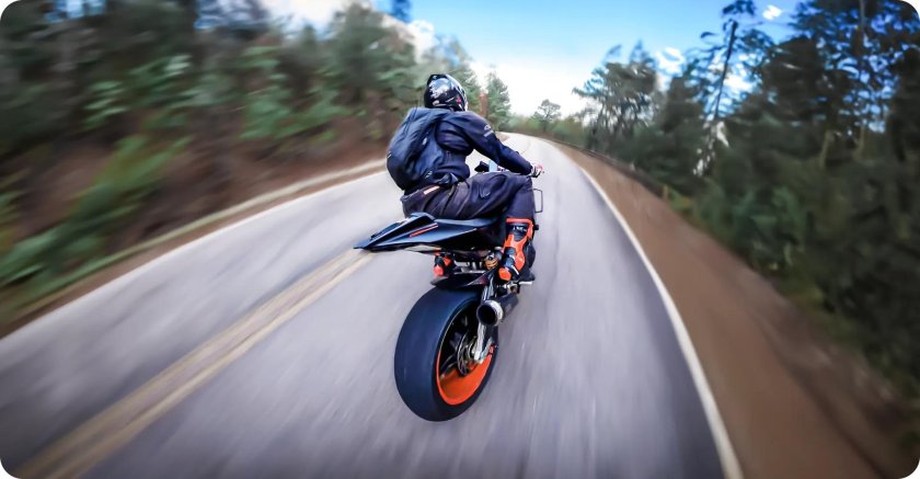 Insta360 на мотоцикле