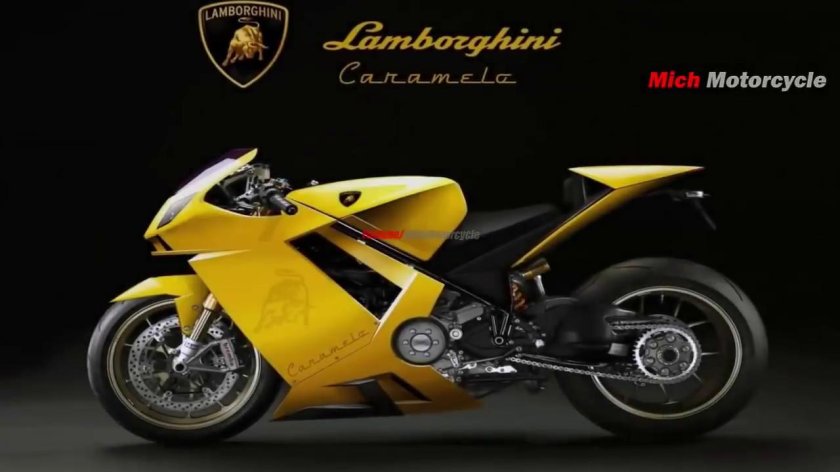 Мотоцикл Lamborghini v4 1000 caramelo